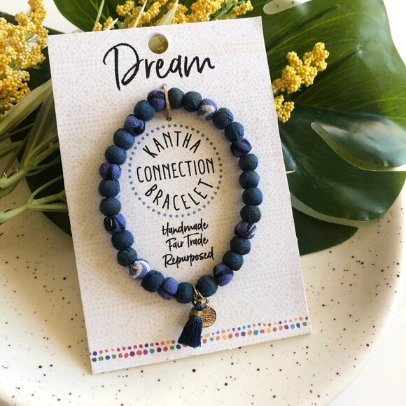 [Worldfinds] DREAM Kantha Boho Bracelet - Picture 1 of 3